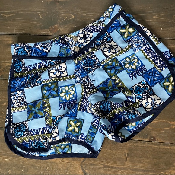 Rusty Pants - Vintage Rusty Board Shorts Juniors Size 1 Floral Y2K Millennial Green Blue Beach